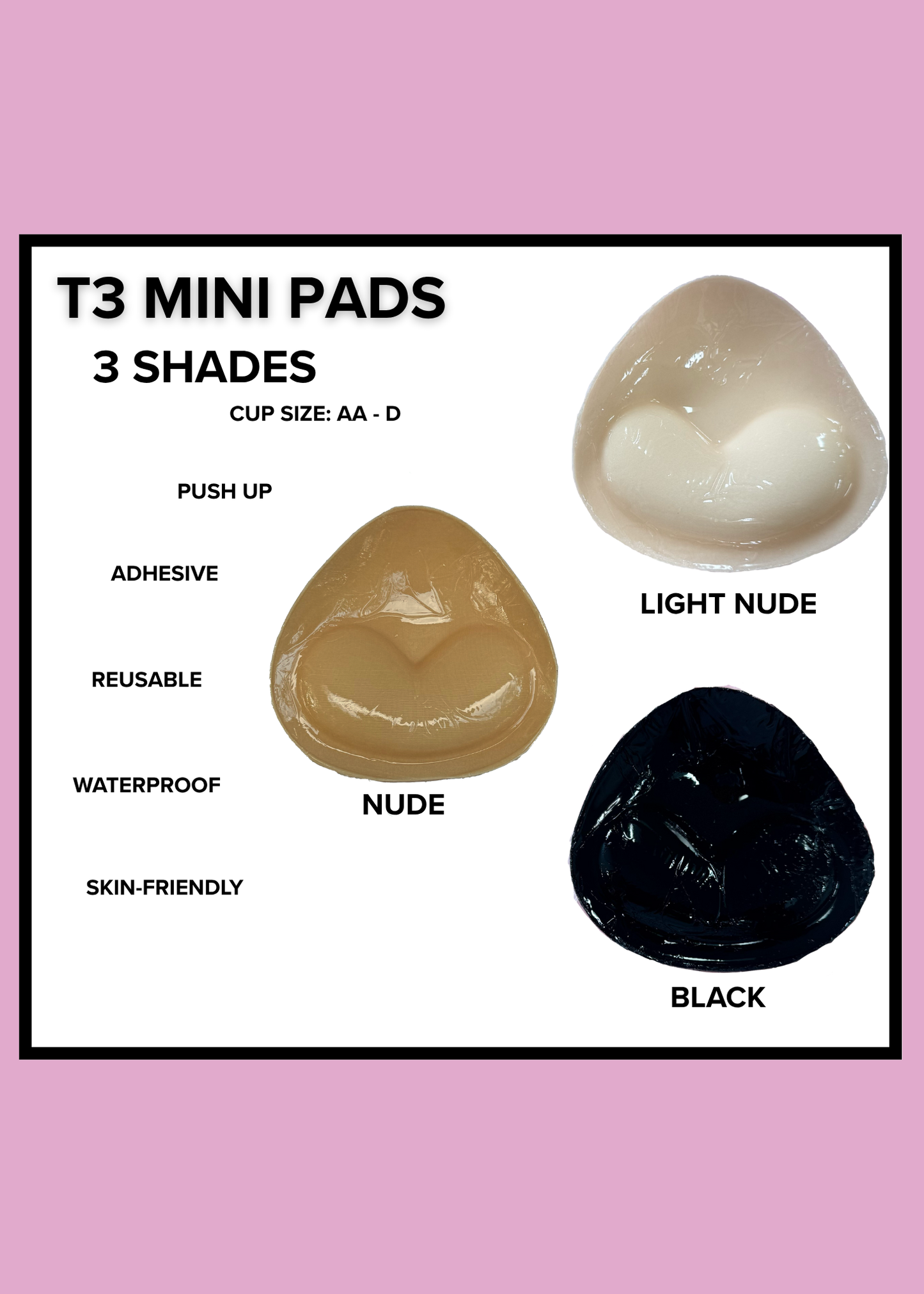 T3 Mini Pads - Black