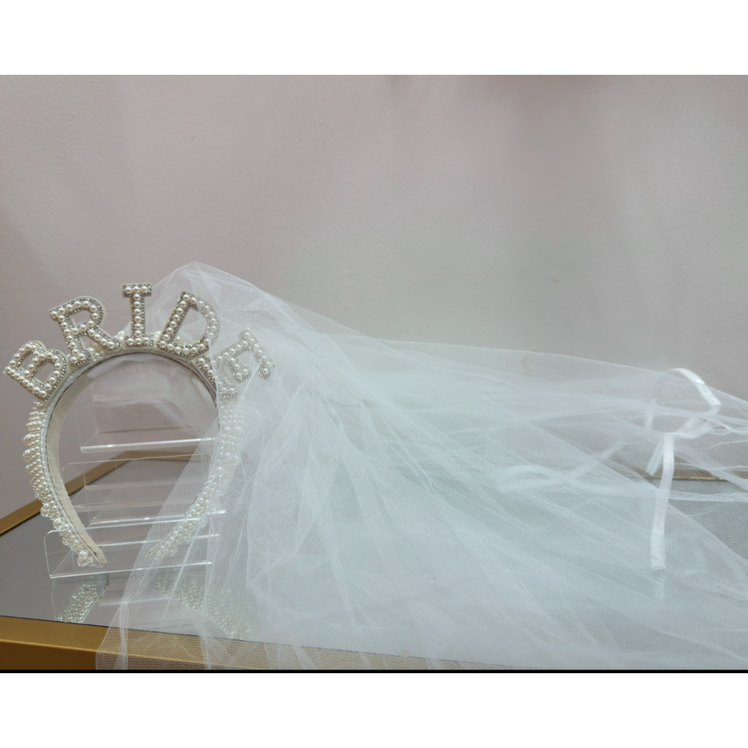 Beaded Bride Headband