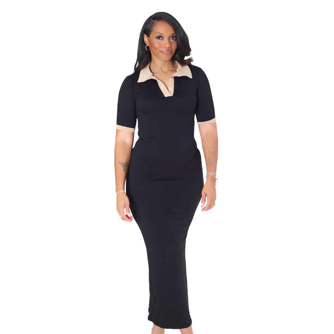 Black Collar Dress