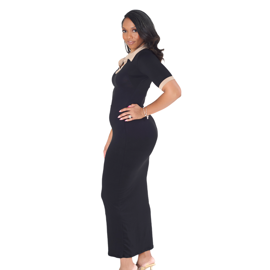 Black Collar Dress