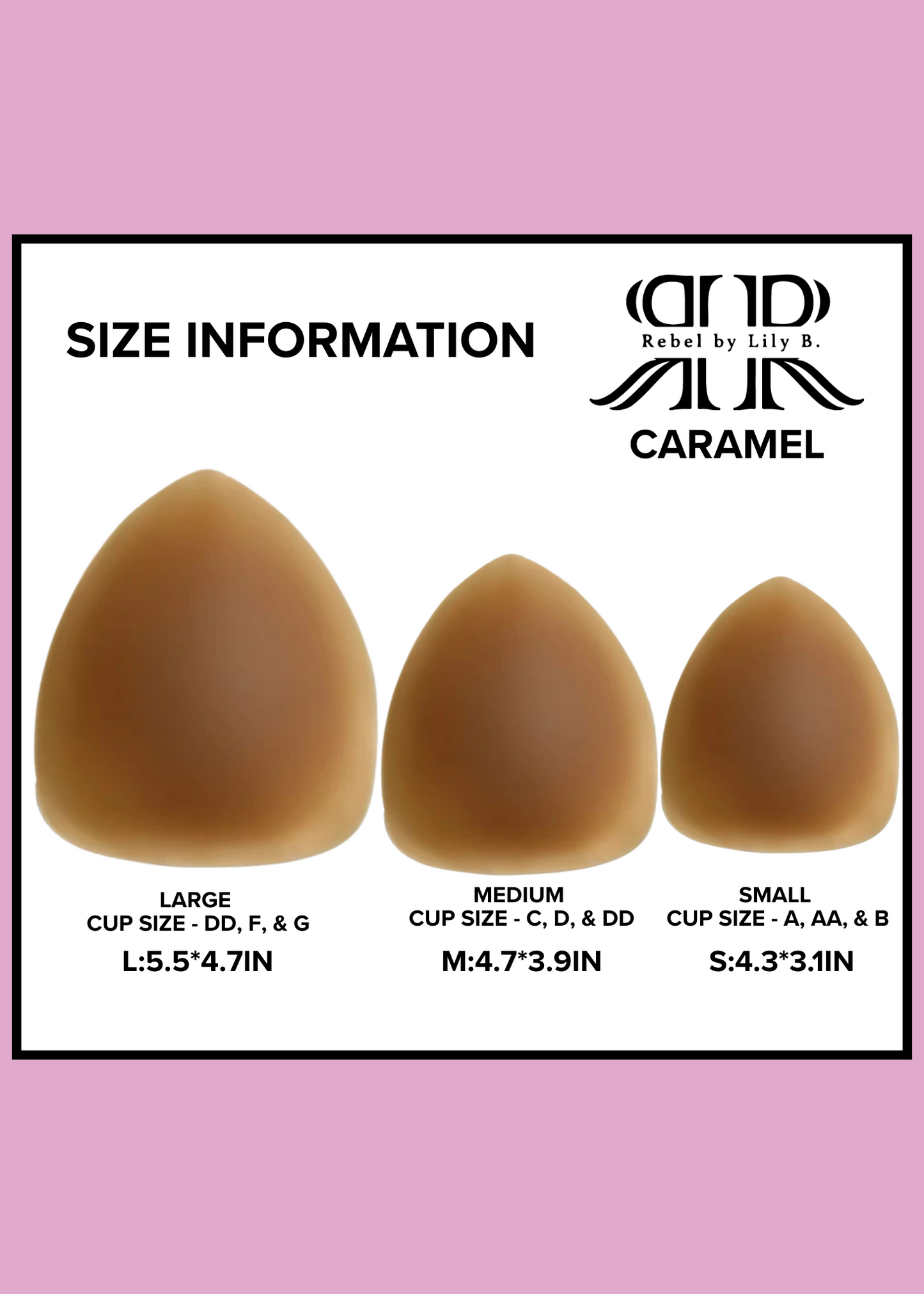 Tri-Lift Nipple Covers - Caramel