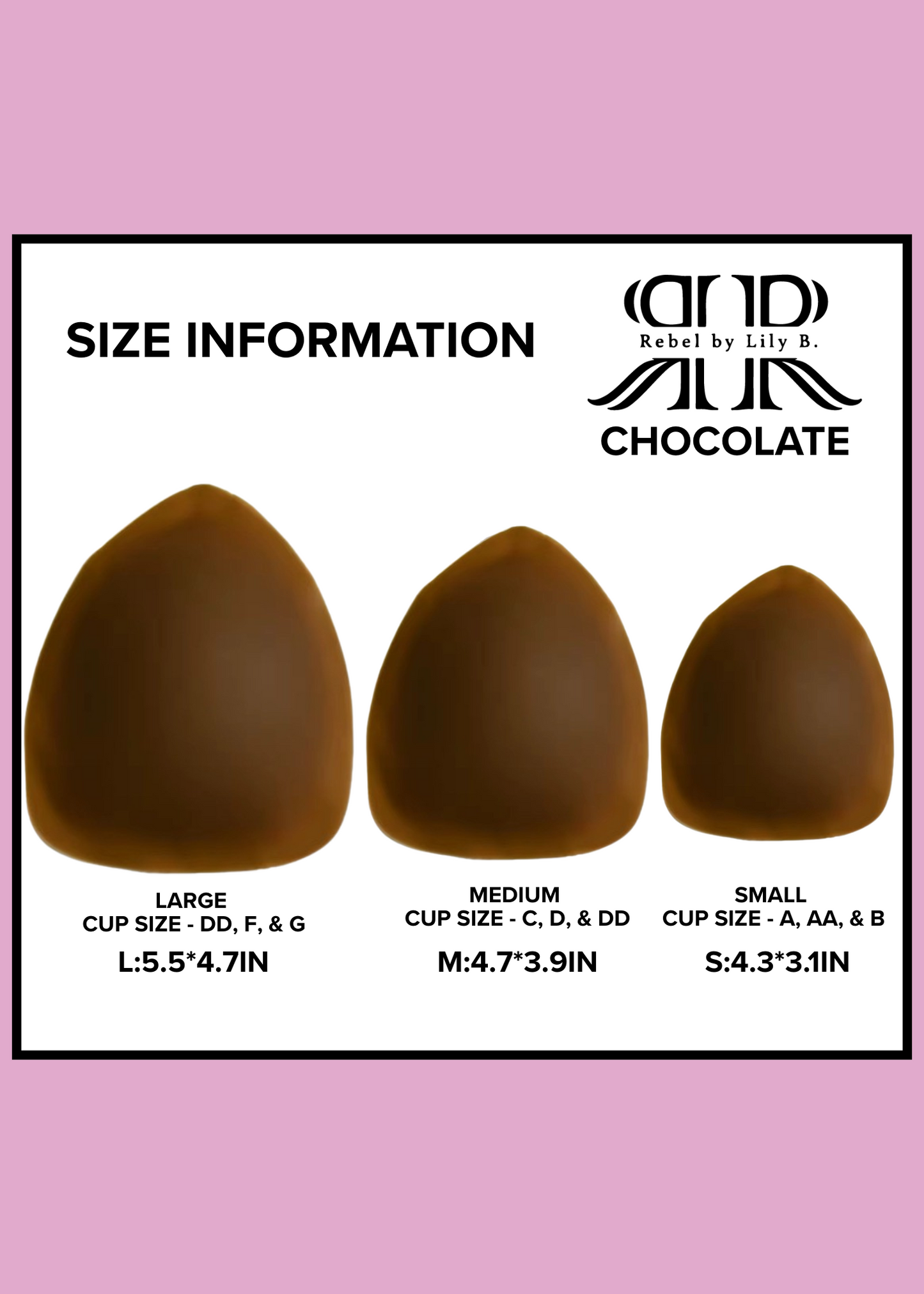 Tri-Lift Nipple Covers - Chocolate
