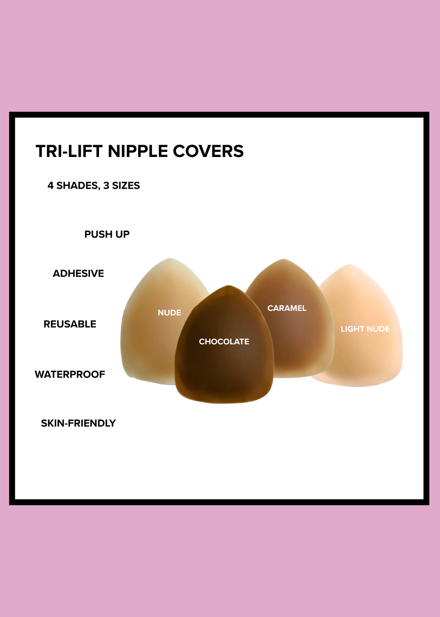 Tri-Lift Nipple Covers - Chocolate