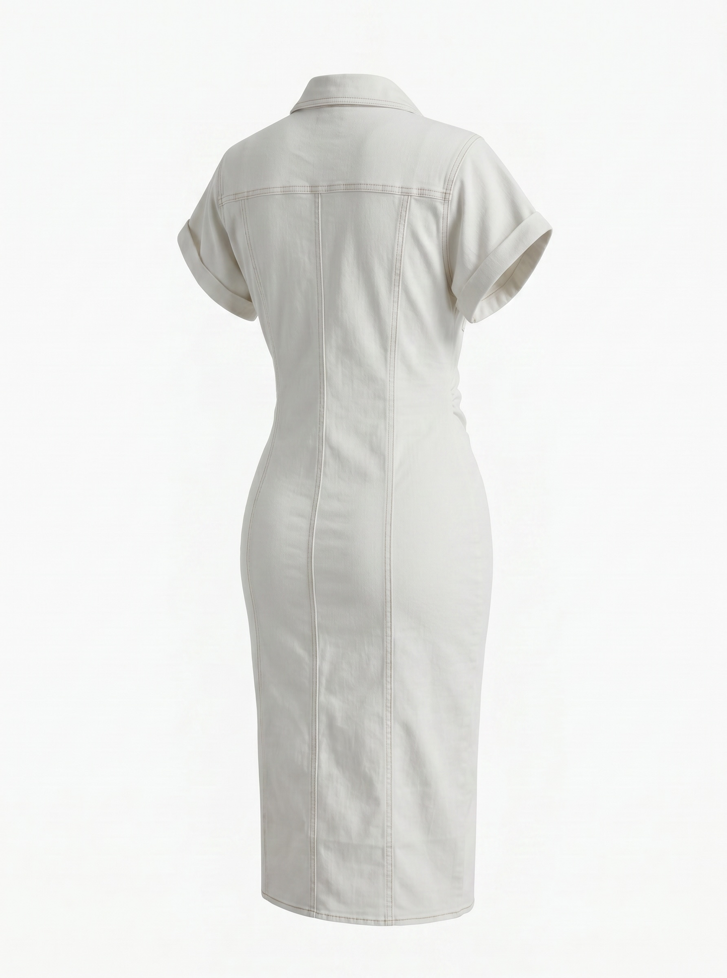 Rebel Ivory Denim Midi Dress