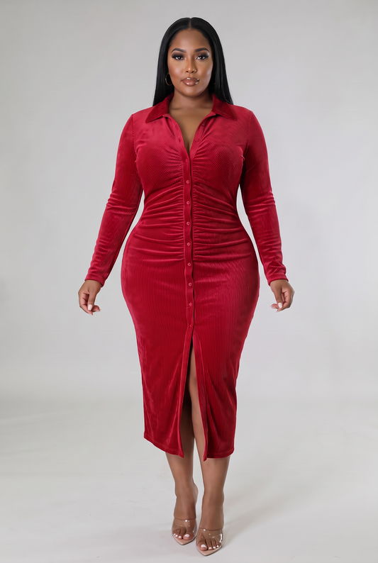 Rebel Curve™ Scarlet Confidence Dress - Red