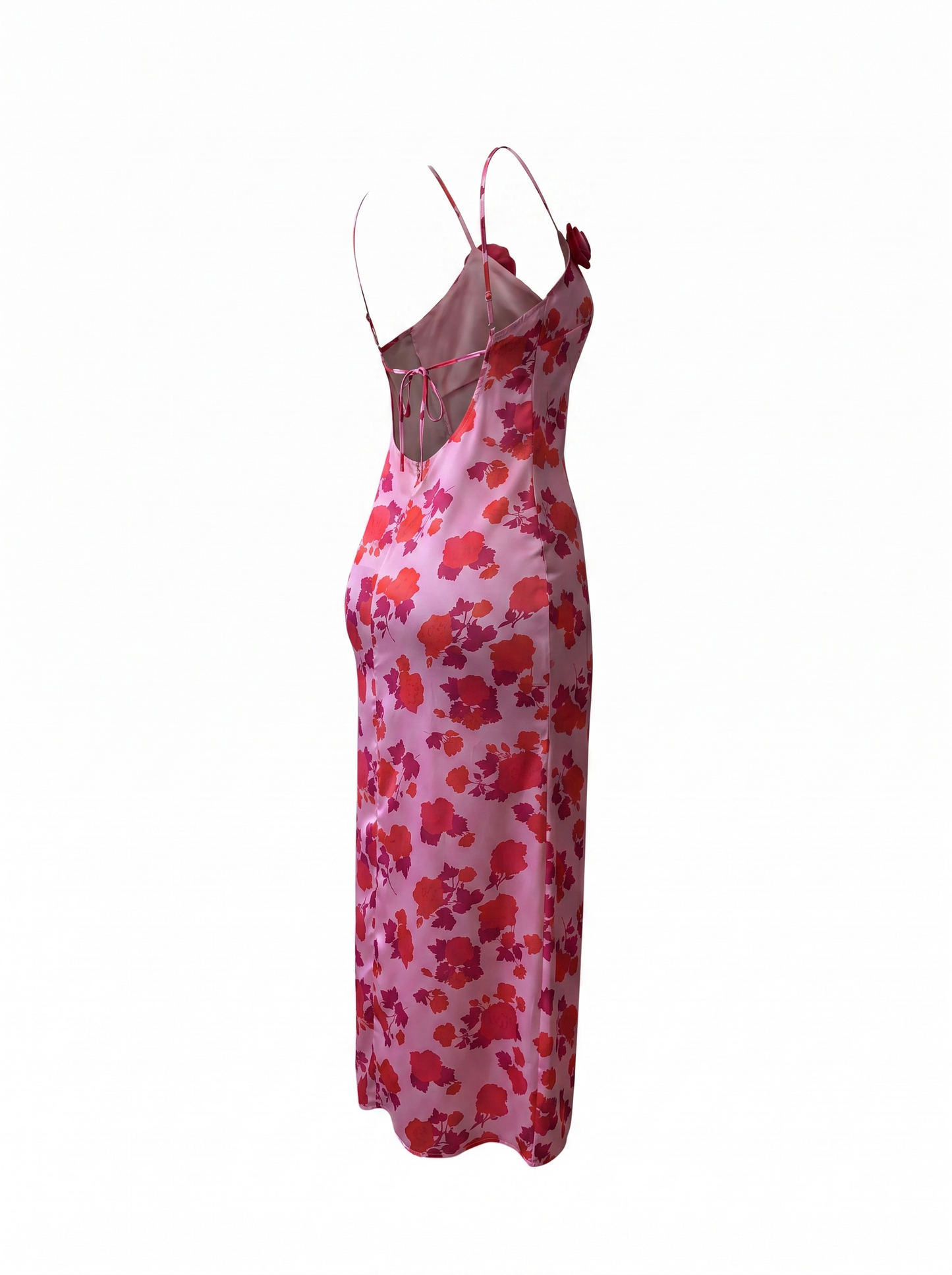 Rebel Rosé Garden Satin Maxi Dress