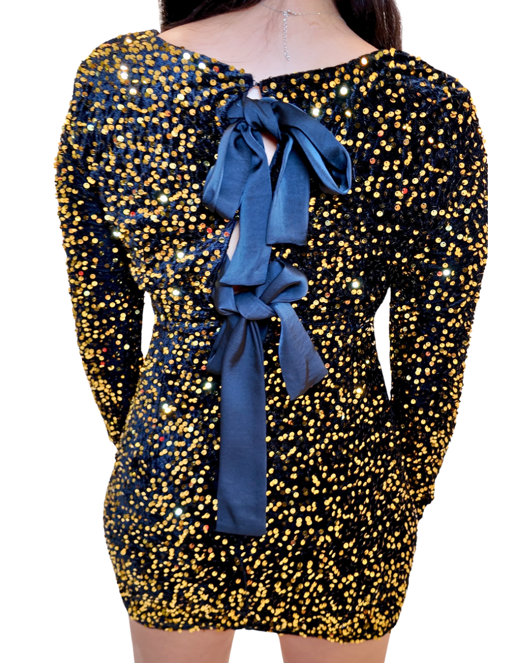 Gold Sequin Bodycon Dress L Gold Sequin Bodycon Dress L
