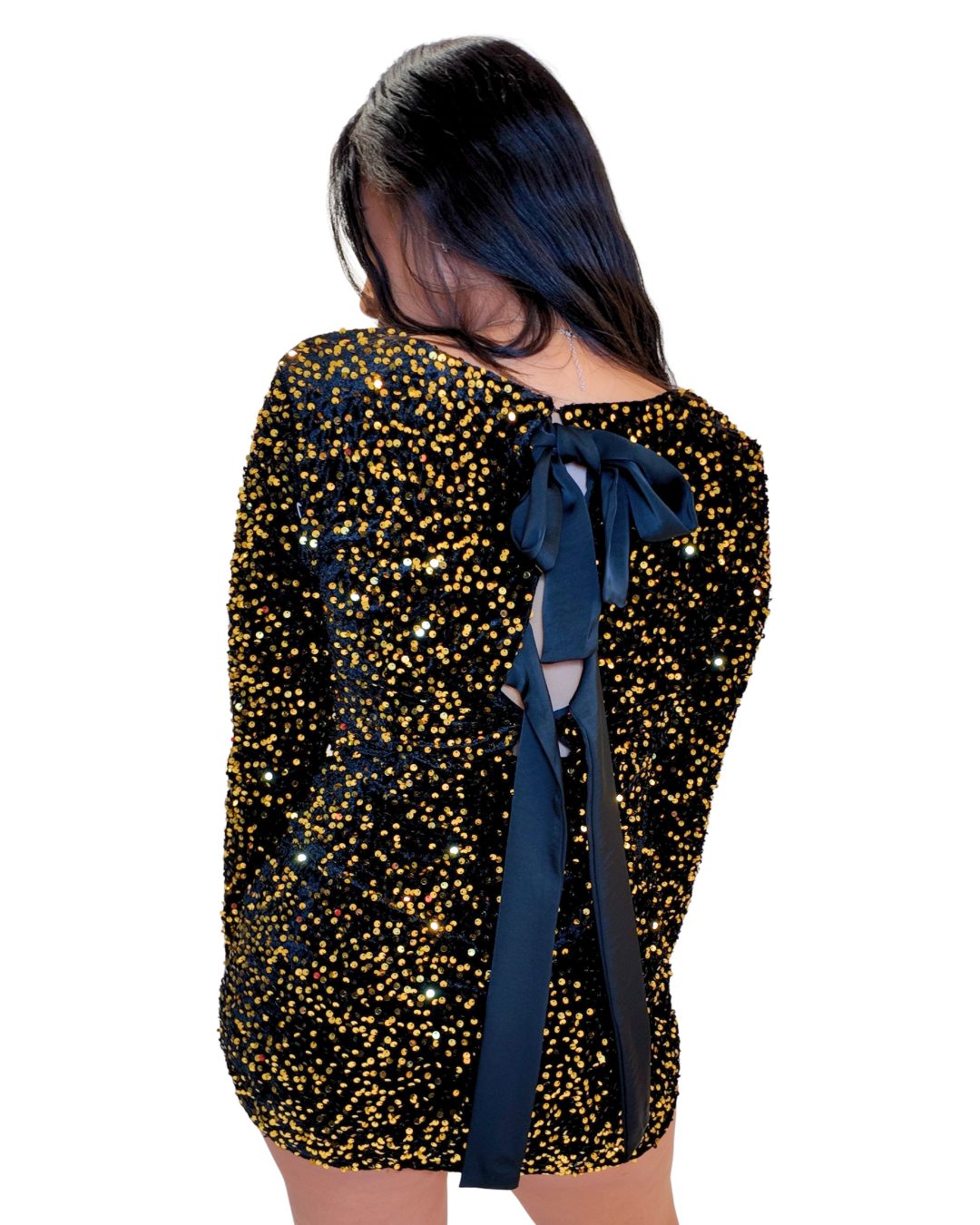 Gold Sequin Bodycon Dress L Gold Sequin Bodycon Dress L