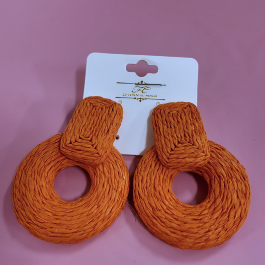 Resort Orange Earrings