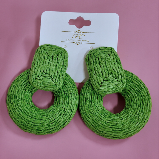 Resort Green Earrings