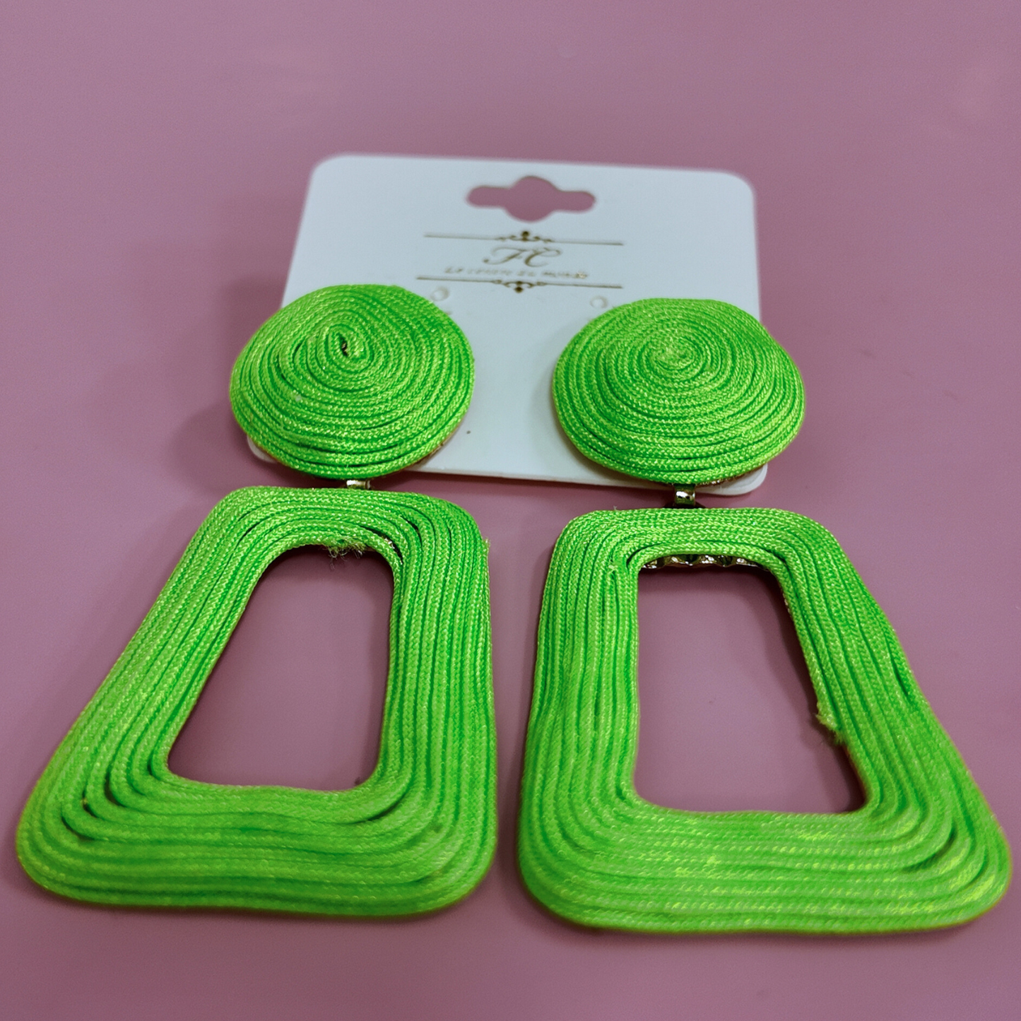 Lime Green Yacht Earrings