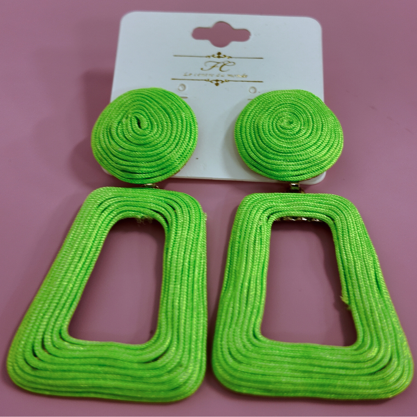 Lime Green Yacht Earrings